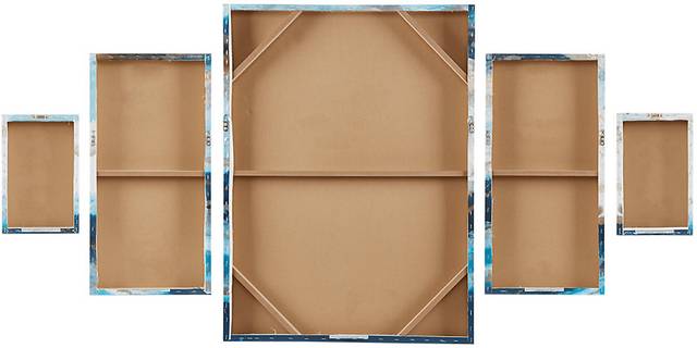 Earth's Surface Blue Artwork, Set of 5 - Thumbnail - Image 7