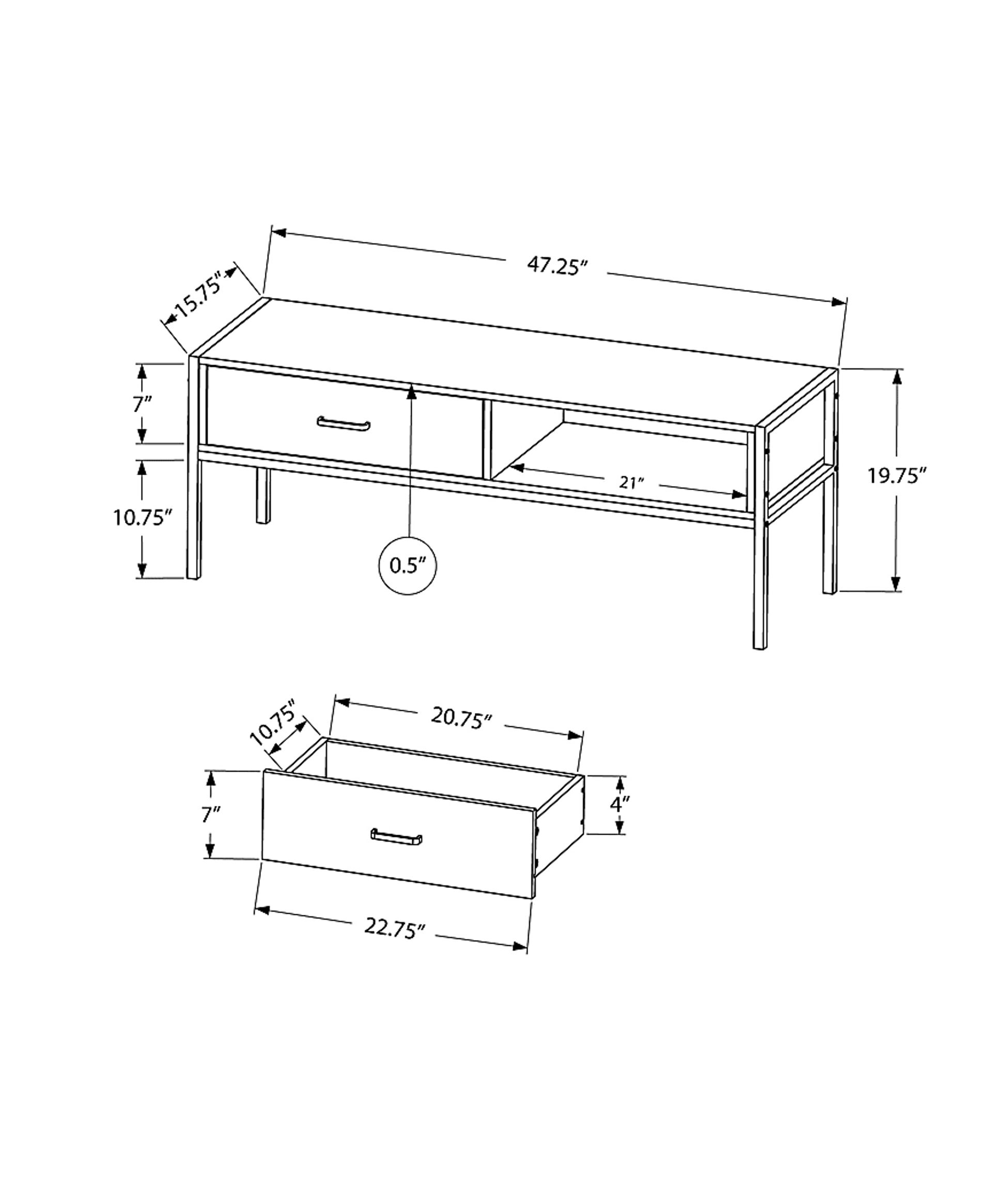 Easement Gray 47 in. Console - Image 4