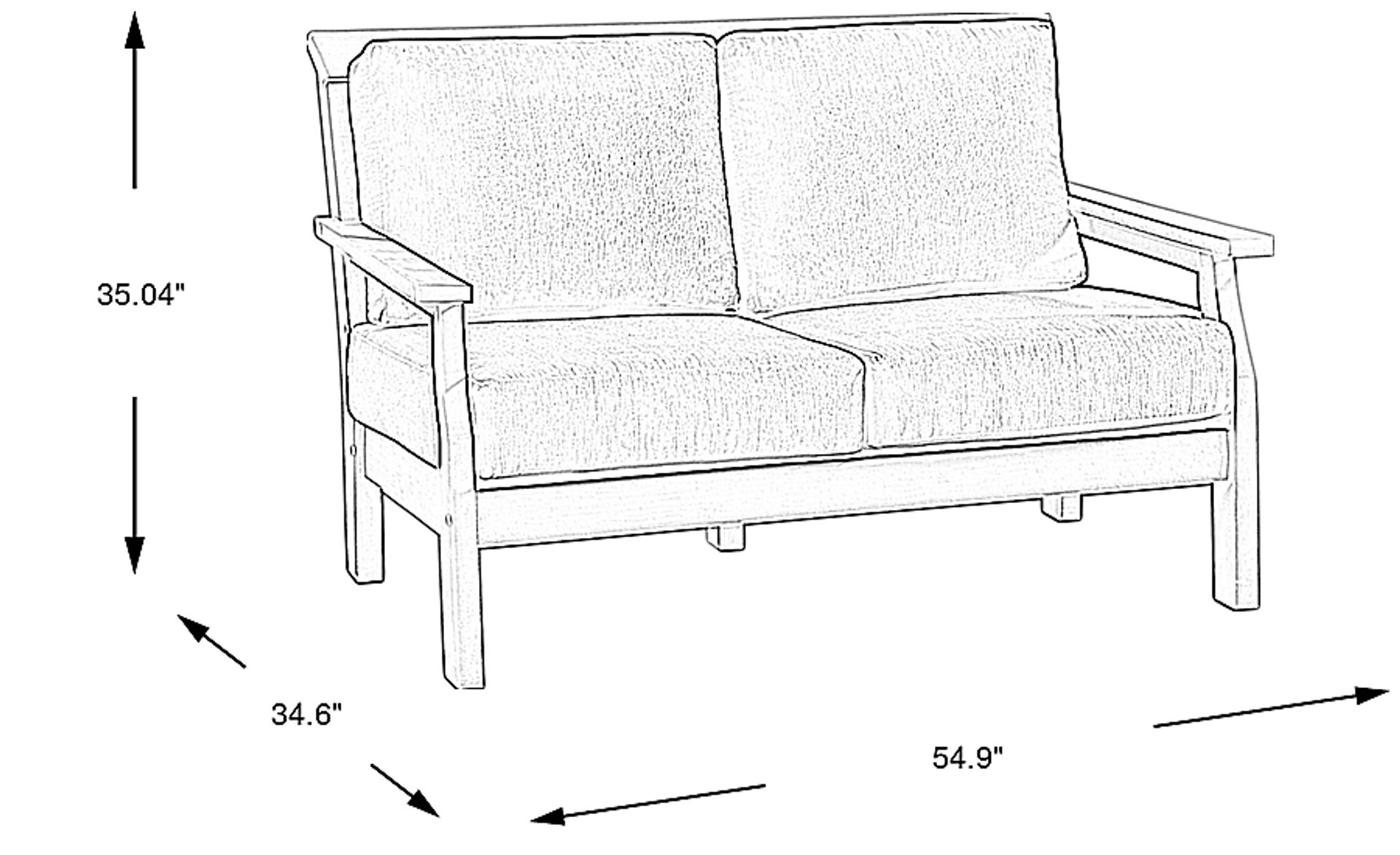 Dimension Image. Please refer to the Dimension Tab on this page for dimension details.
