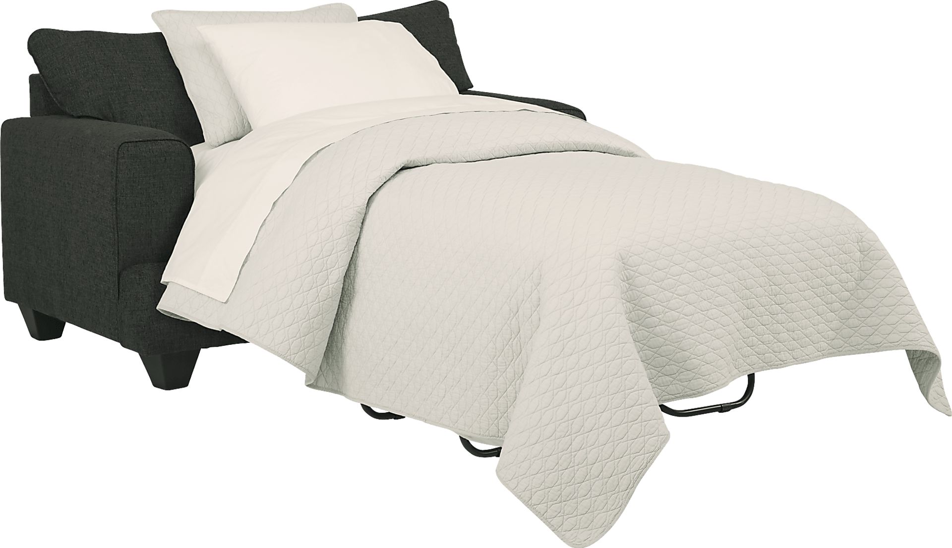 East Bank Black Sleeper Chair - Image 3