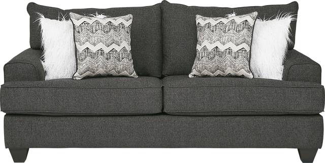 East Bank Black Sleeper Loveseat - Thumbnail - Image 1