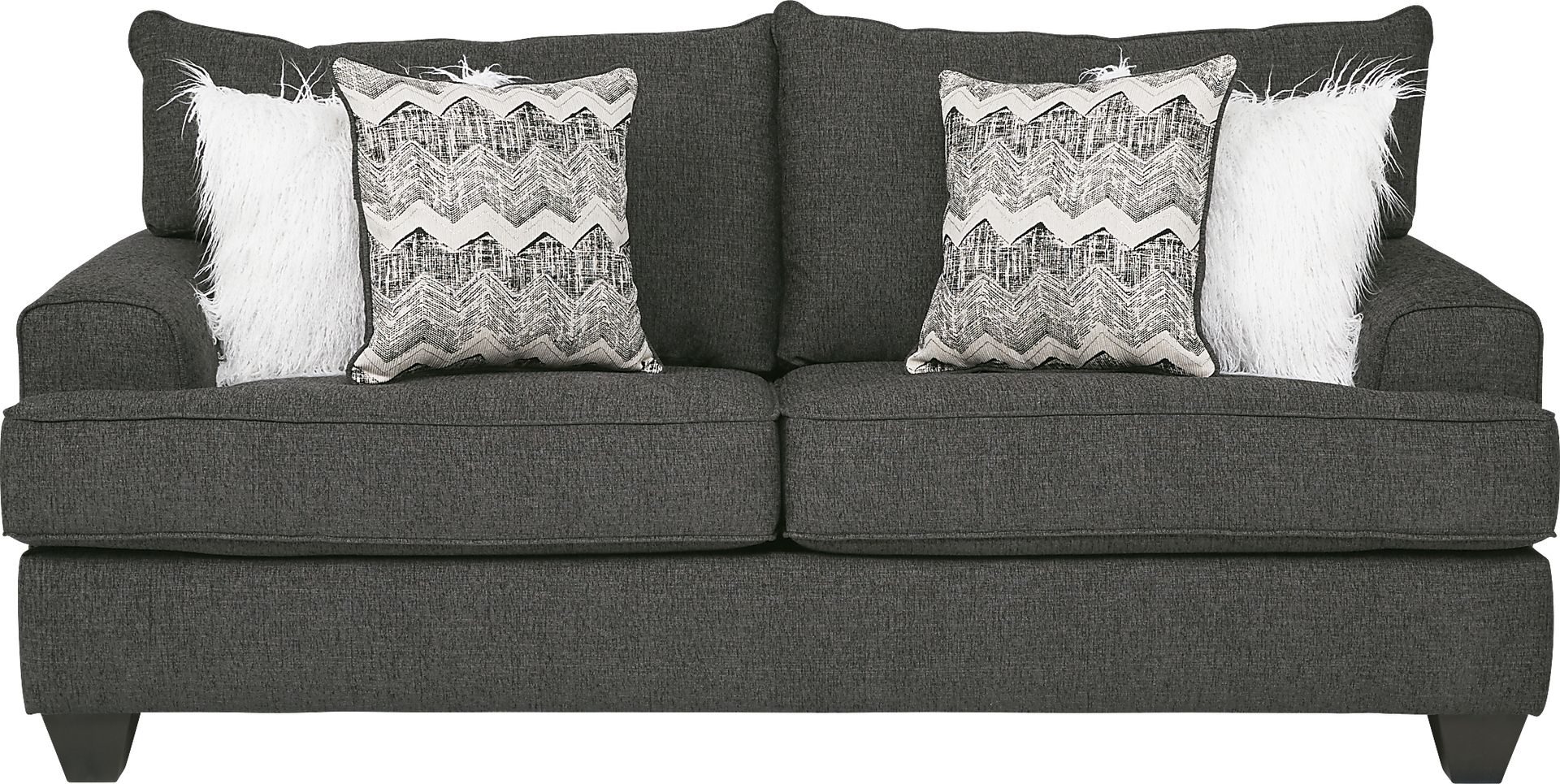 East Bank Black Sleeper Loveseat - Image 1