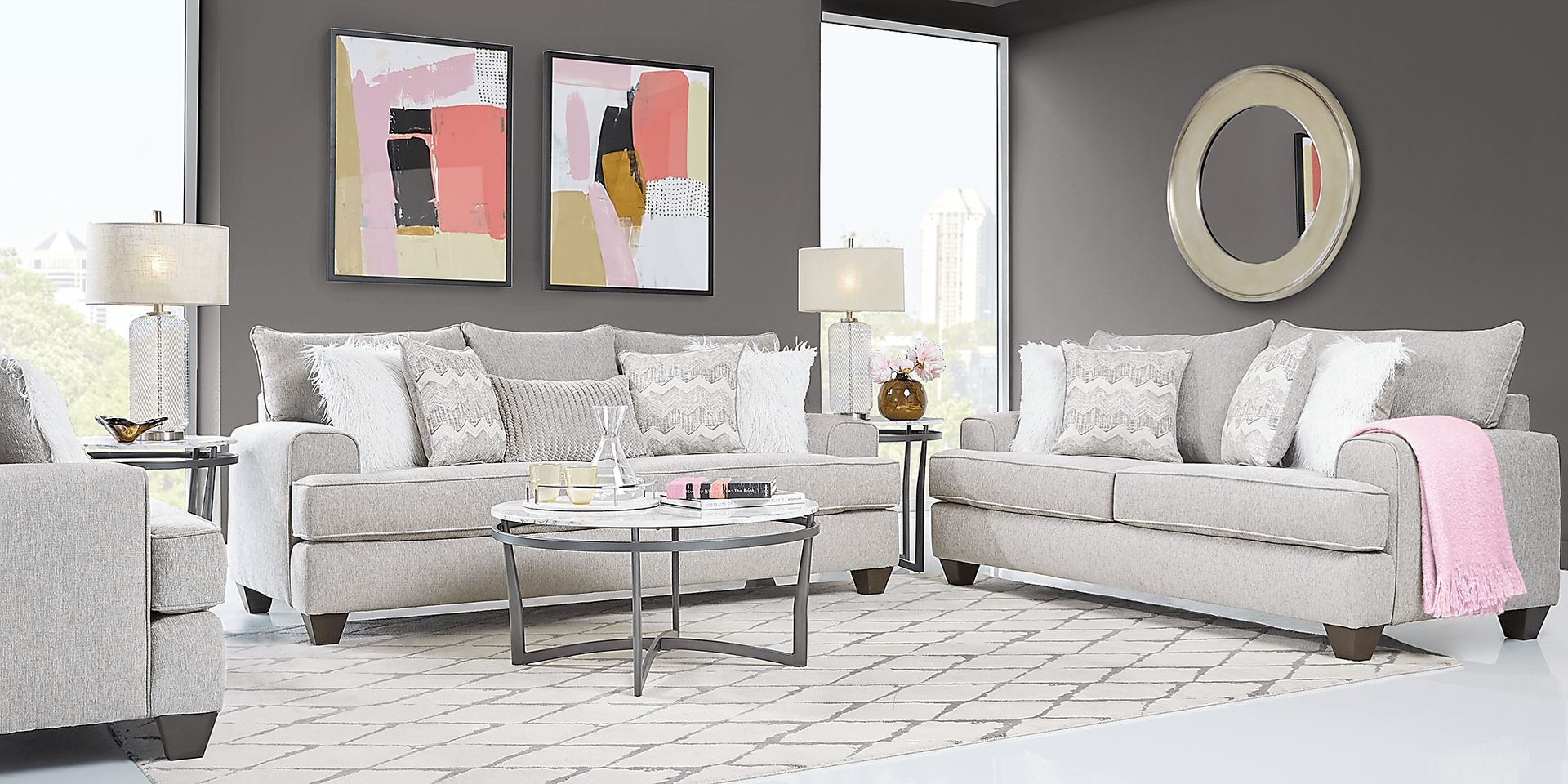 East Bank Gray 7 Pc Living Room - Image 1