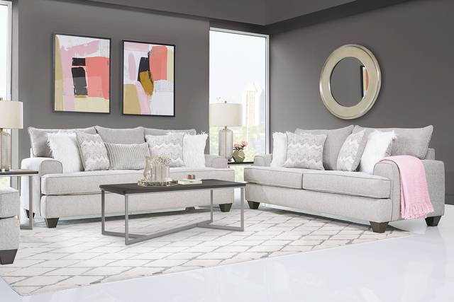 East Bank Gray Loveseat - Thumbnail - Image 2
