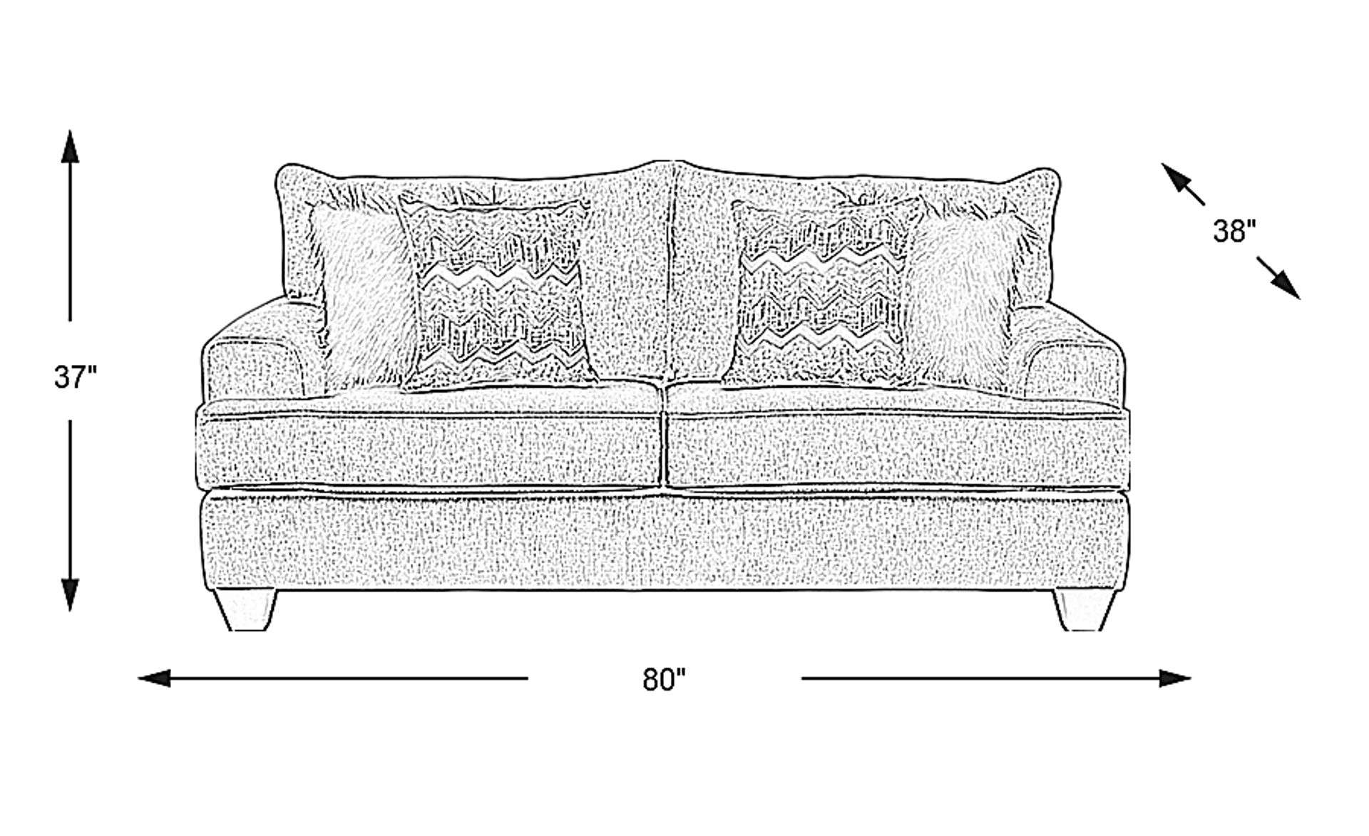 Dimension Image. Please refer to the Dimension Tab on this page for dimension details.
