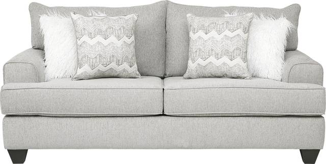 East Bank Gray Gel Foam Sleeper Loveseat - Thumbnail - Image 1
