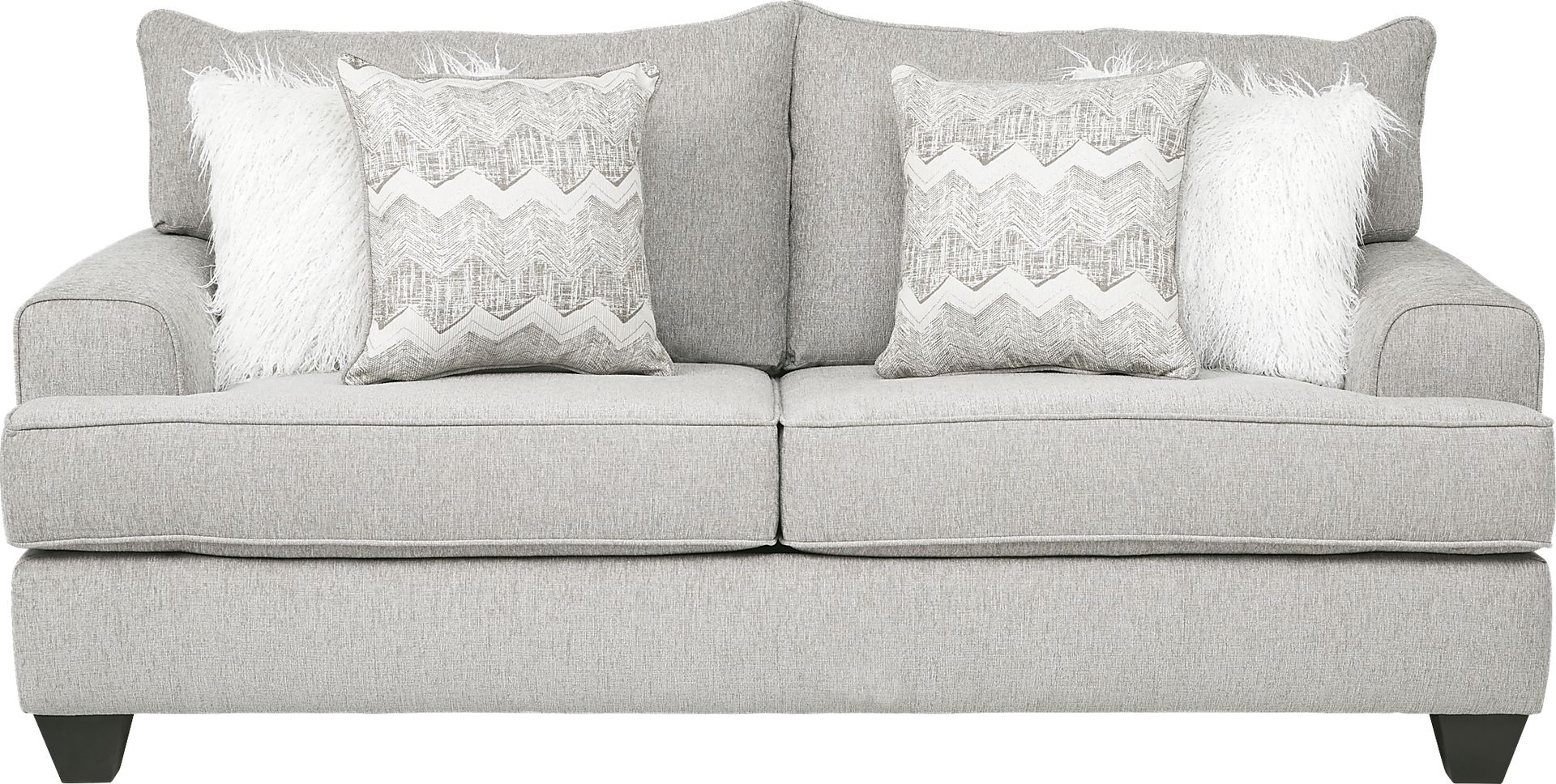 East Bank Gray Gel Foam Sleeper Loveseat - Image 1