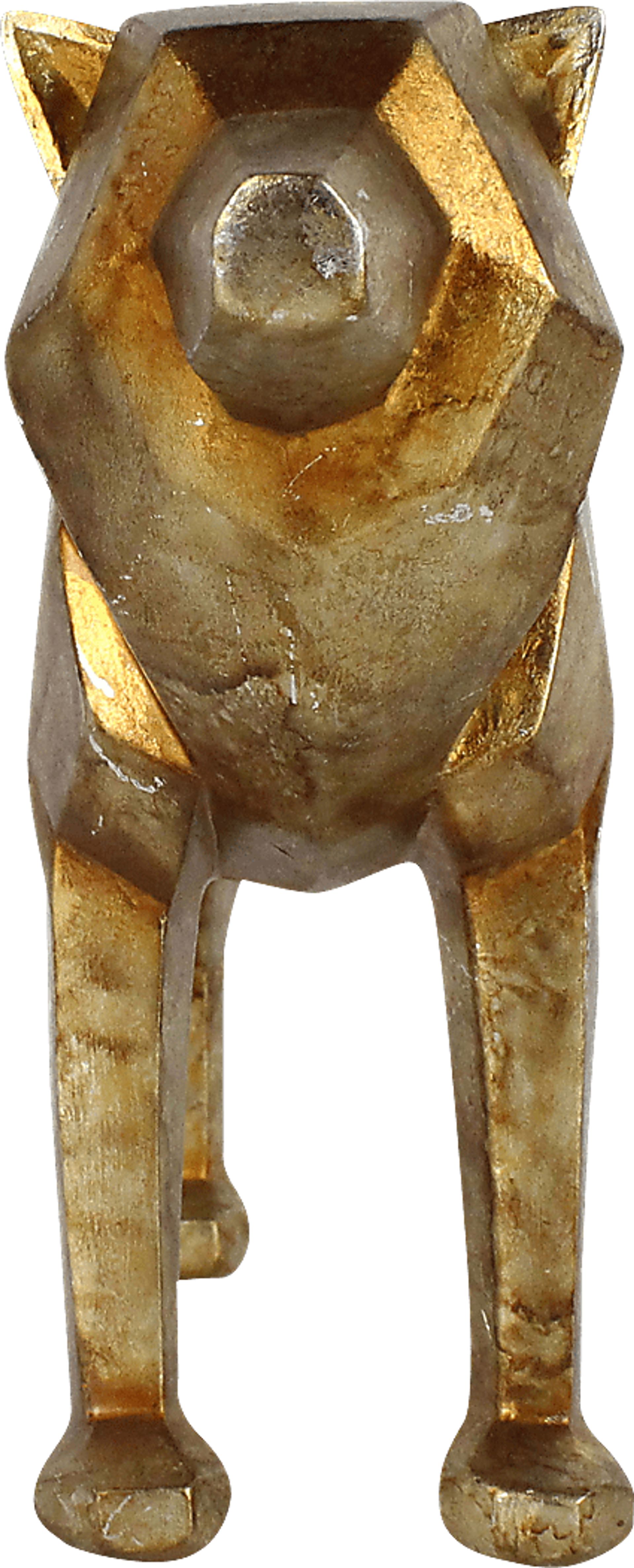East Madison Gold Wolf Statue - Image 6