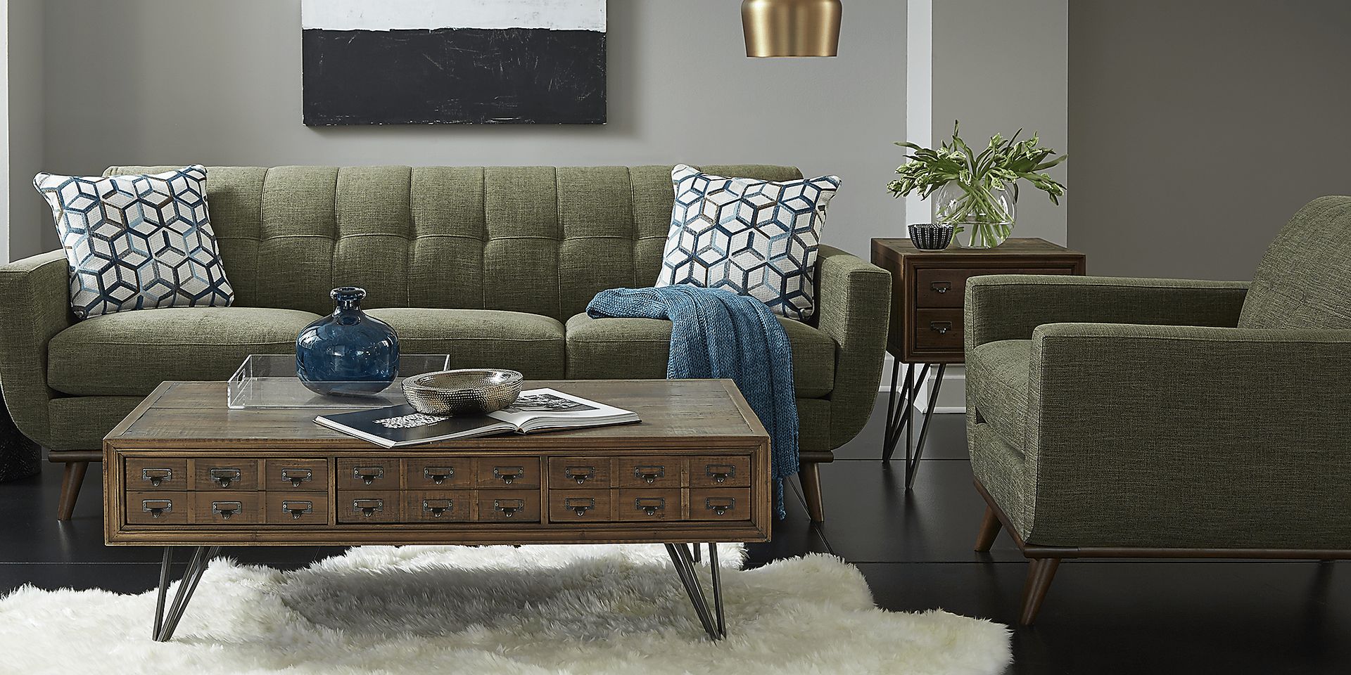 East Side Avocado 3 Pc Living Room - Image 1