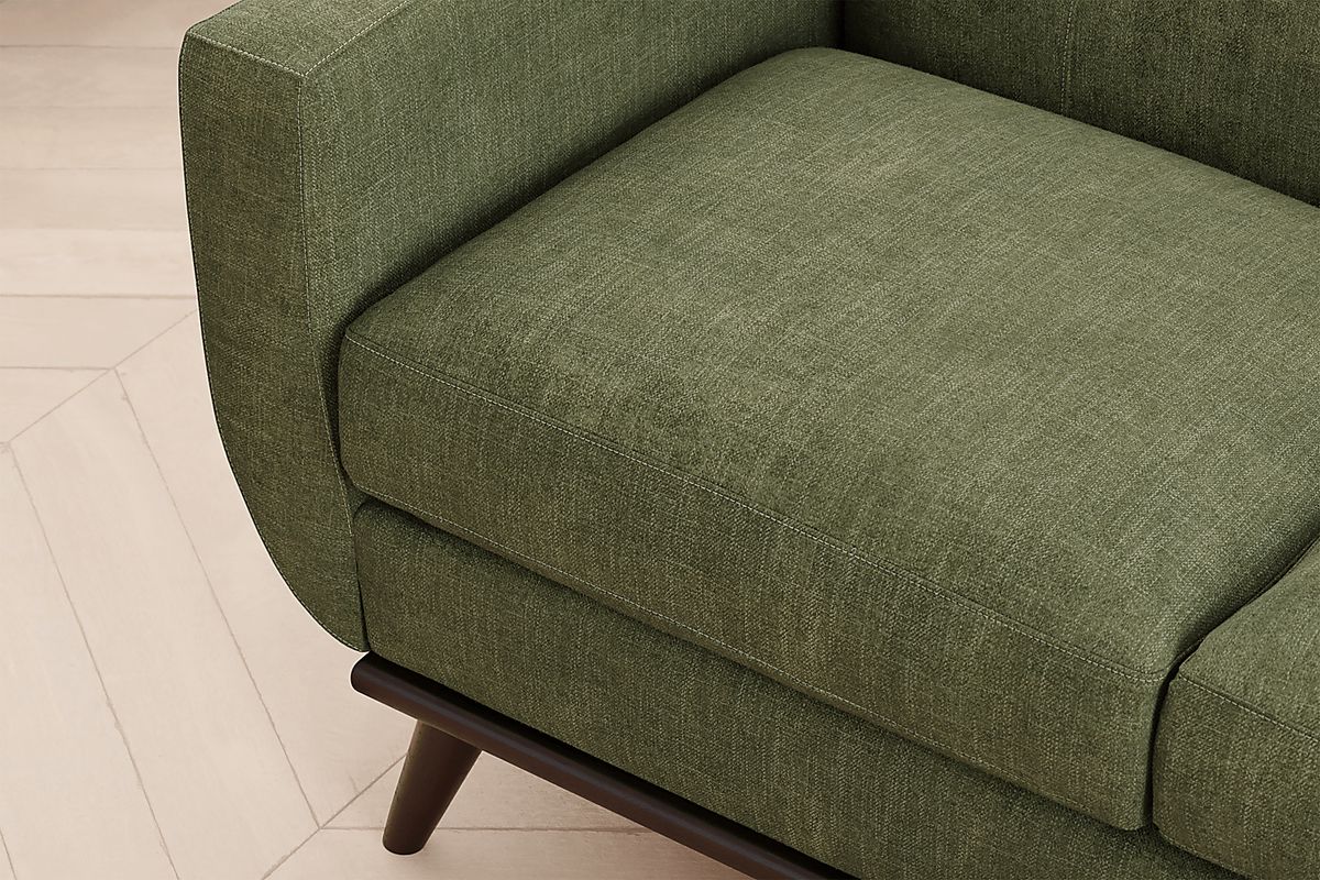 East Side Avocado Green Chenille Fabric Chaise Sofa | Rooms to Go