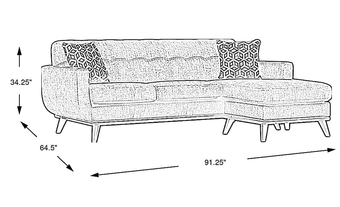 East Side Chaise Sofa
