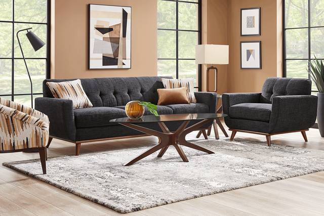 East Side Black 5 Pc Living Room - Thumbnail - Image 1