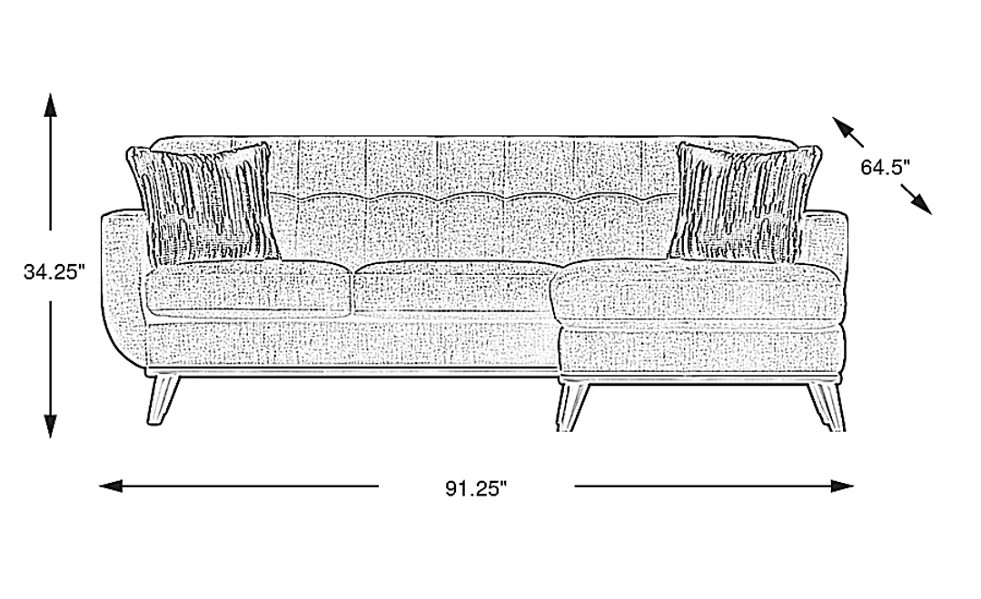 East Side Chaise Sofa