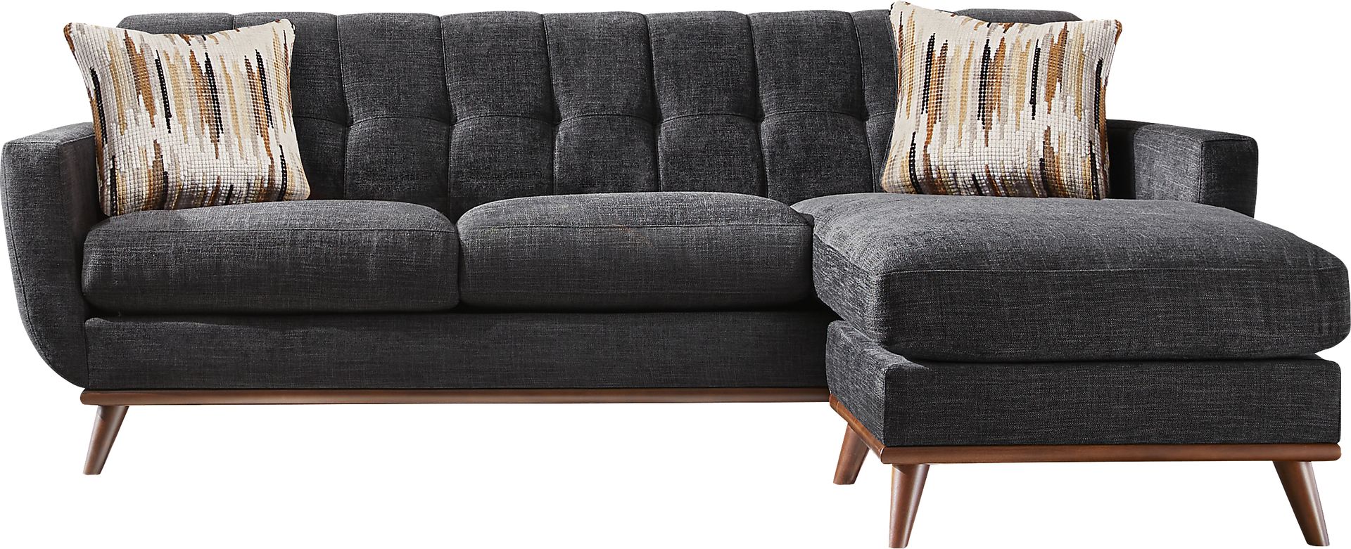 East Side Black 5 Pc Sectional Living Room - Image 2