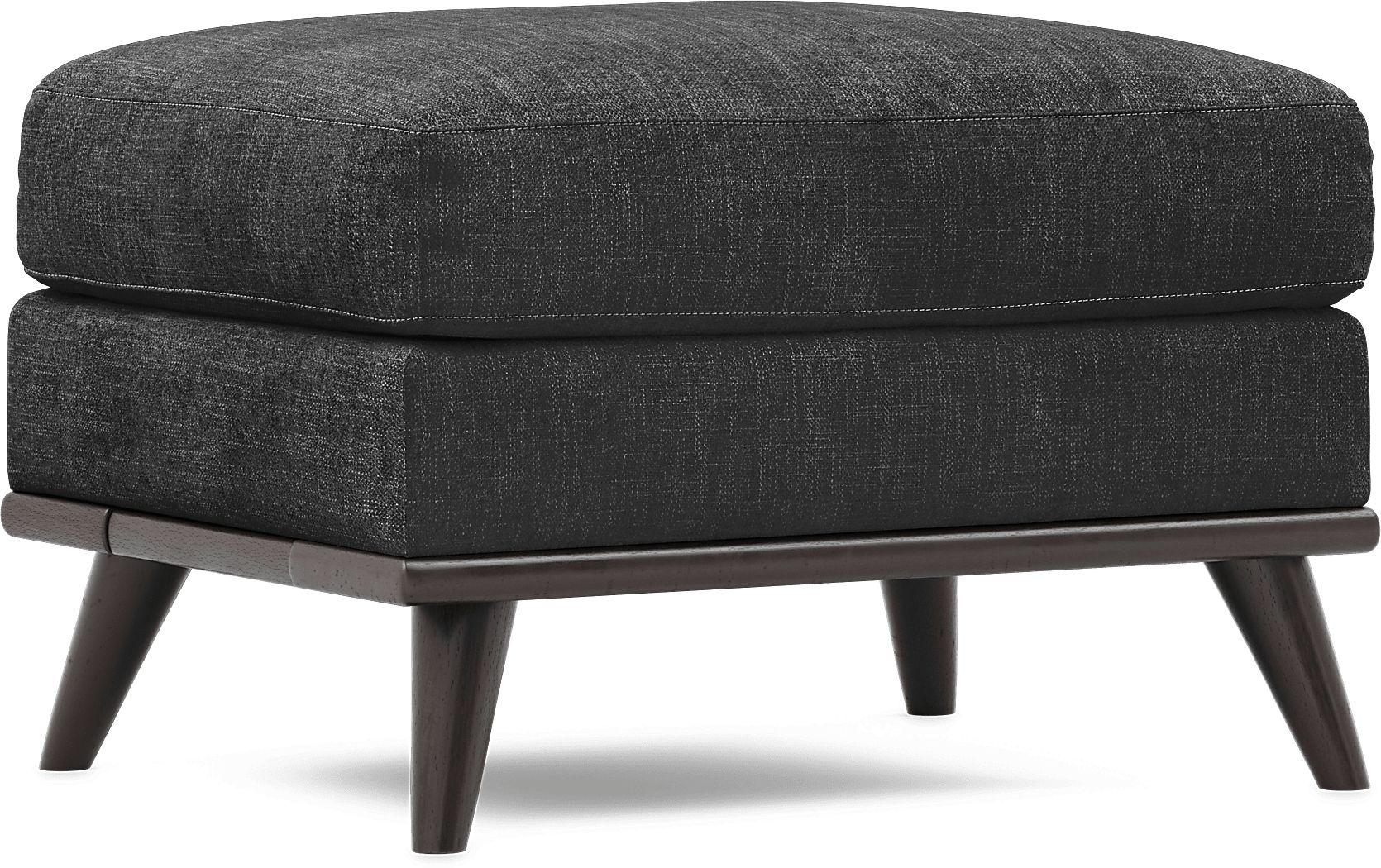 East Side Black Ottoman