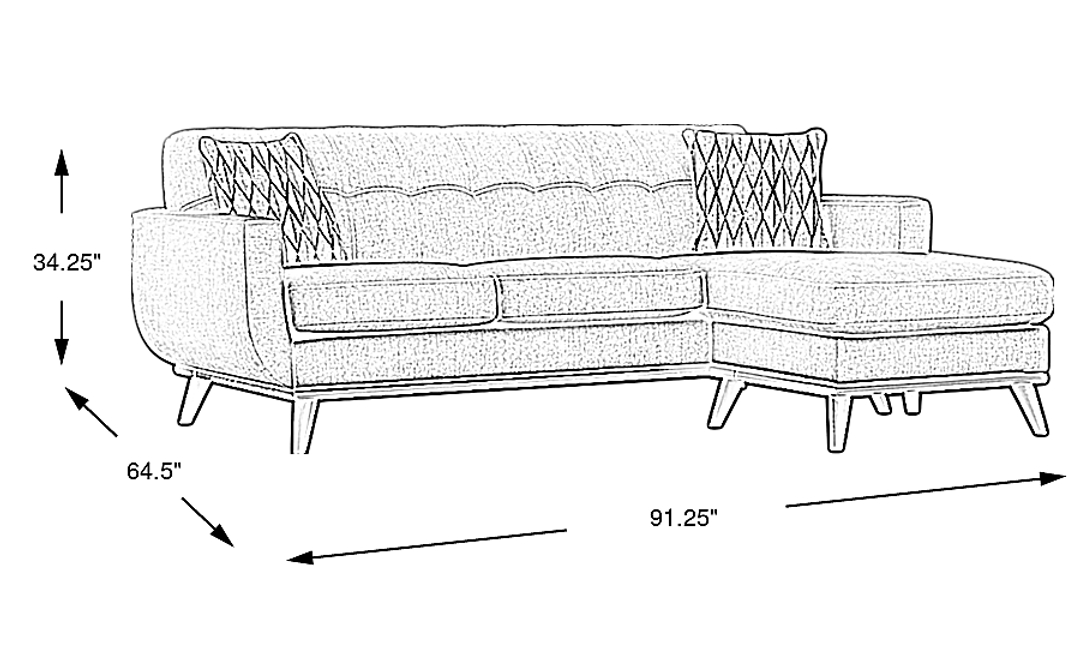 East Side Chaise Sofa