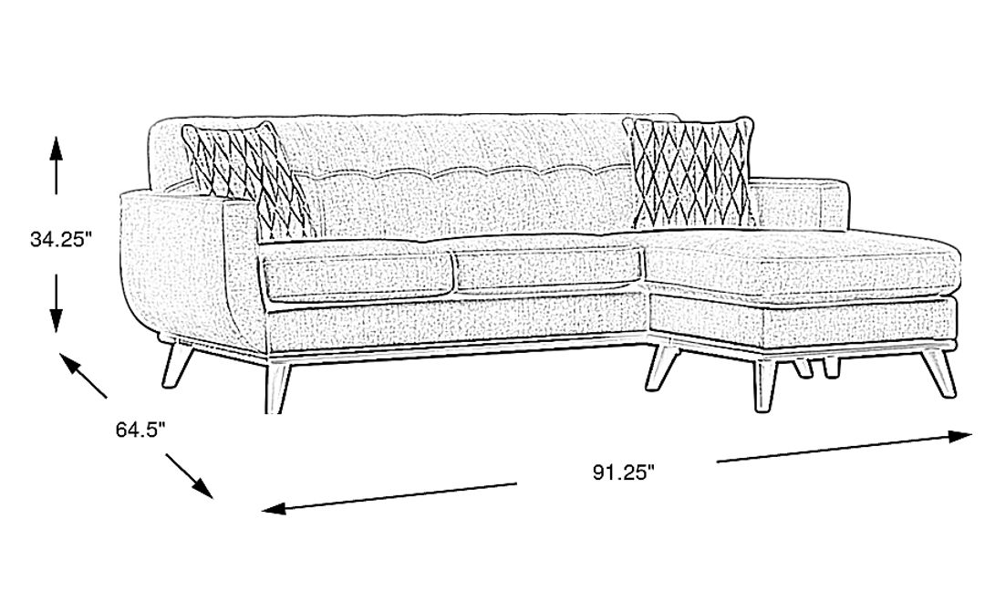 East Side Chaise Sofa