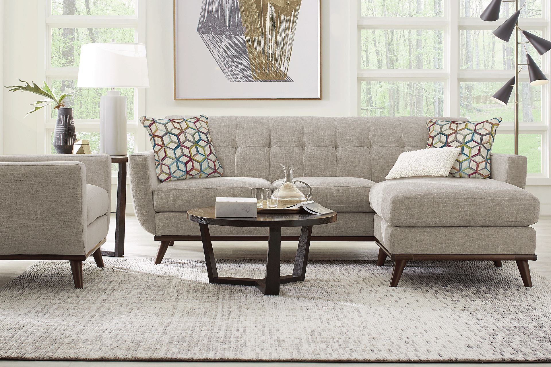 East Side Mushroom Chaise Sofa - Image 2