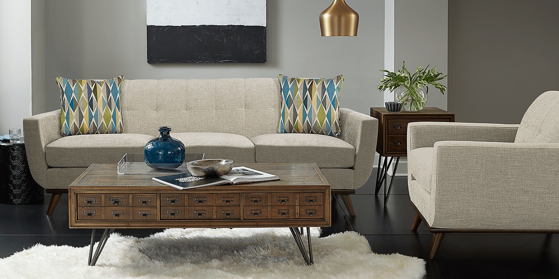 East Side Mushroom 3 Pc Living Room - Image 1