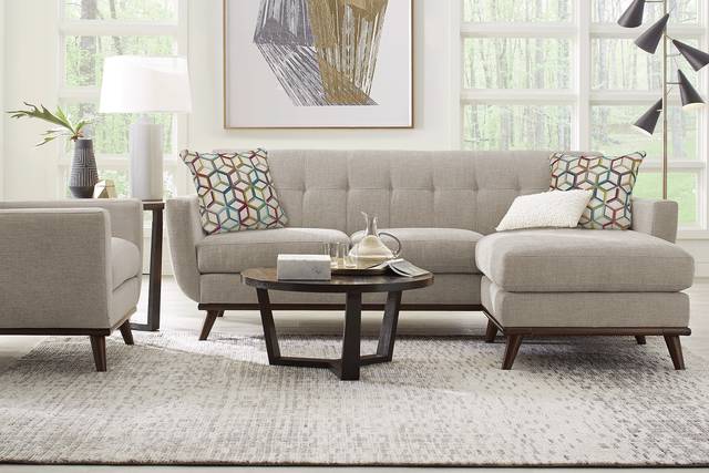 East Side Mushroom 6 Pc Sectional Living Room - Thumbnail - Image 1