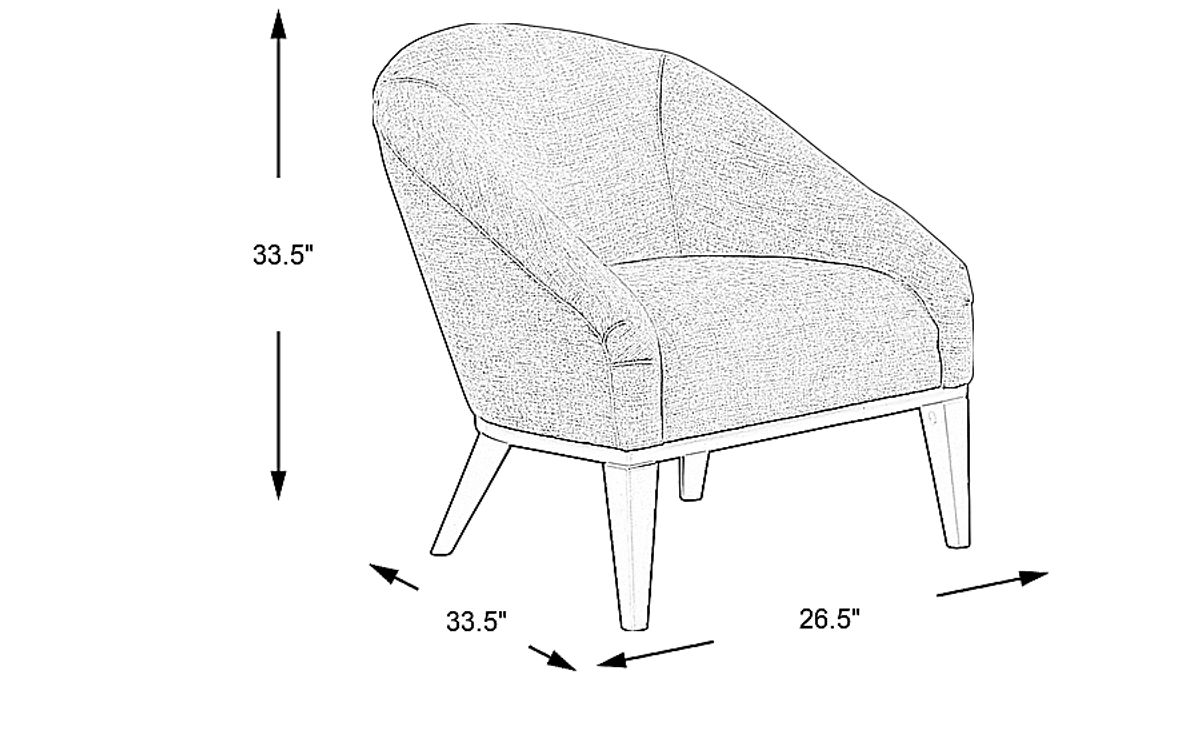 Jolie Mushroom Brown Polyester Fabric Accent Chair Rooms to Go