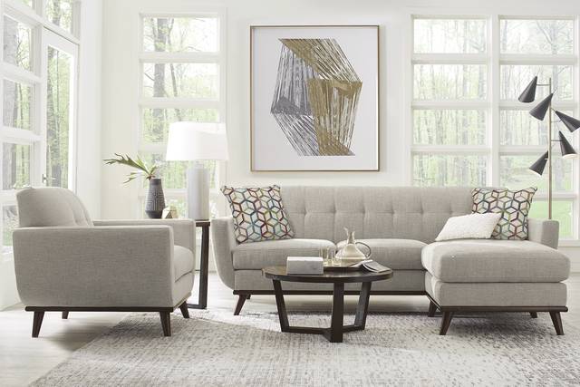 East Side Sand 3 Pc Sectional Living Room - Thumbnail - Image 1
