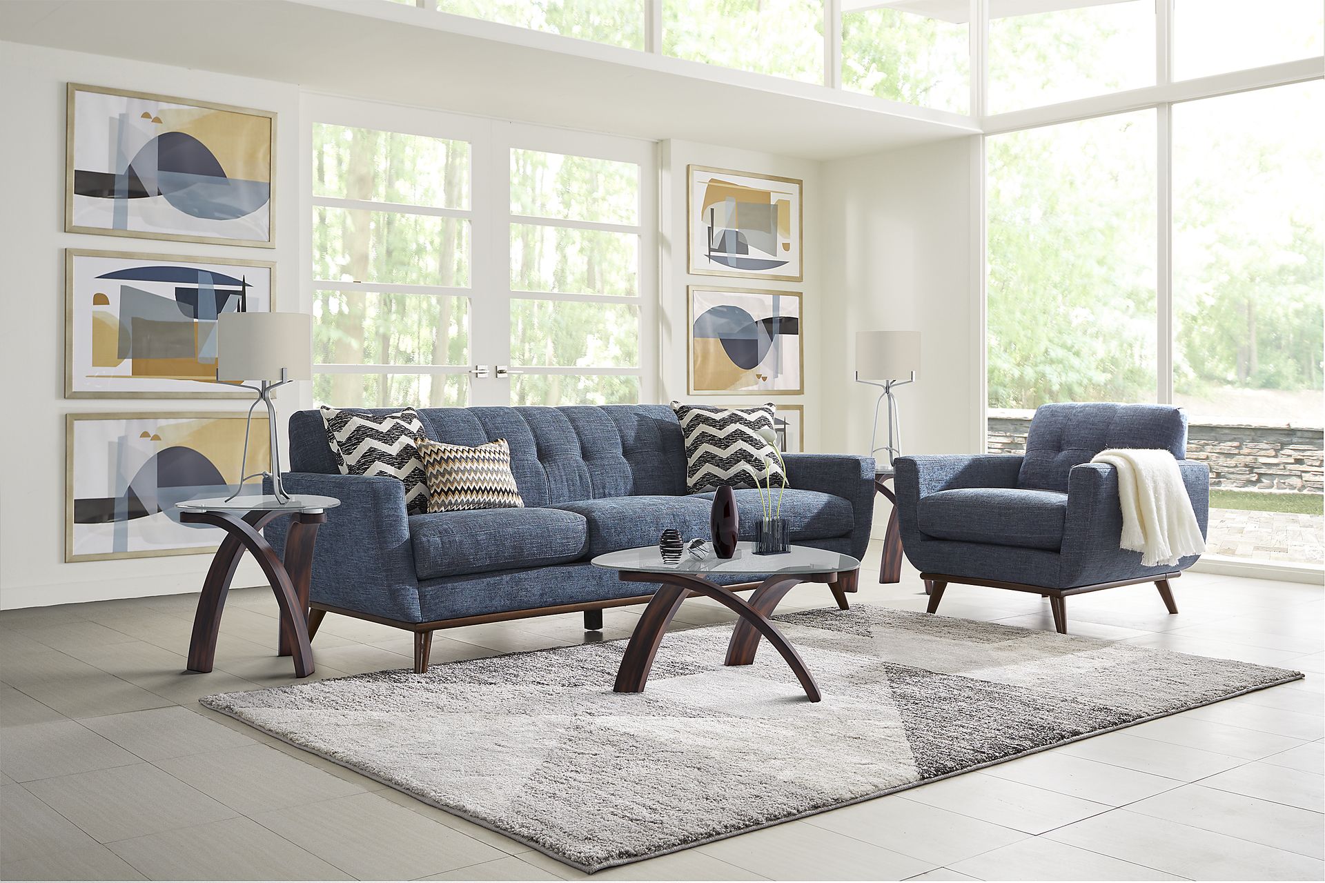 East Side Sapphire 4 Pc Living Room - Image 1