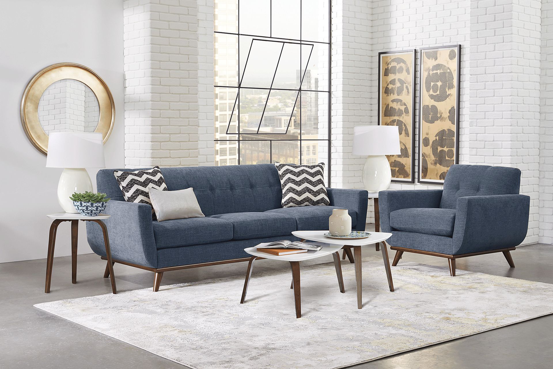 East Side Sapphire 6 Pc Living Room - Image 1