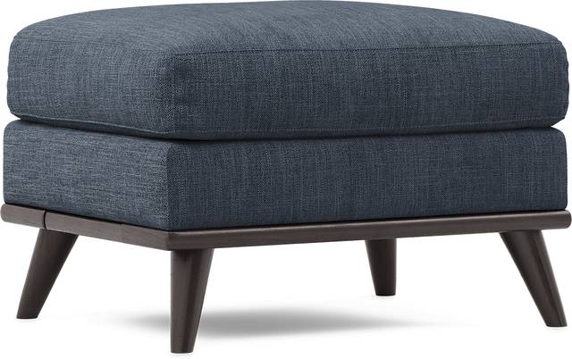 East Side Sapphire Ottoman - Thumbnail - Image 2