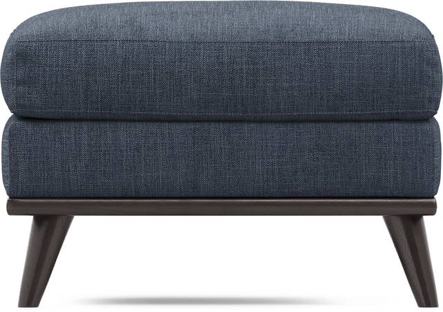 East Side Sapphire Ottoman - Thumbnail - Image 1