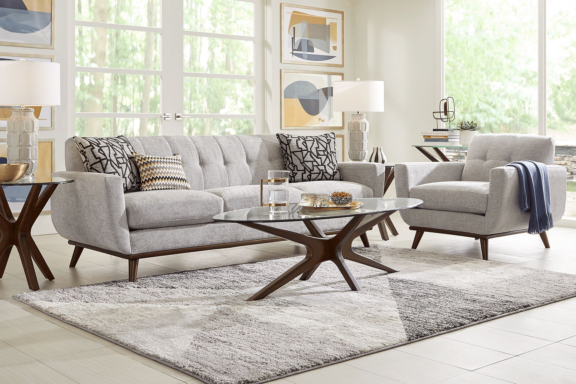 East Side Smoke 5 Pc Living Room - Image 1