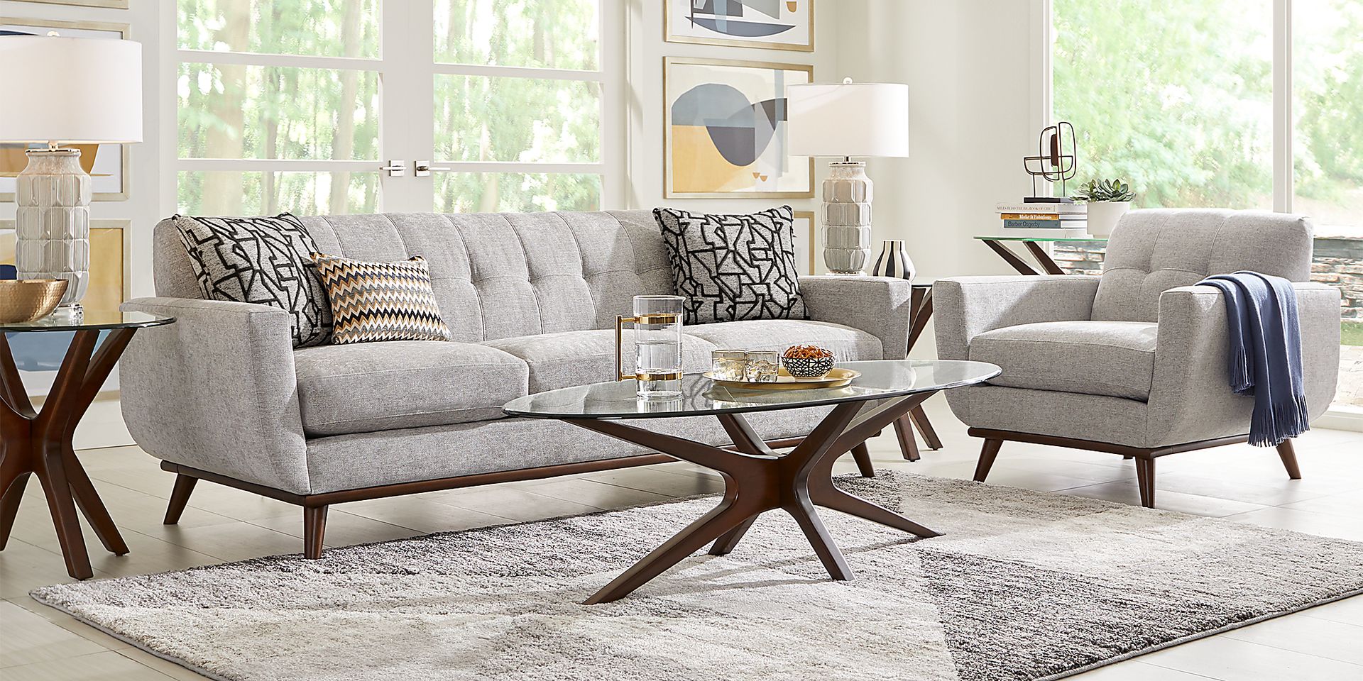 East Side Smoke Chaise Sofa - Image 3