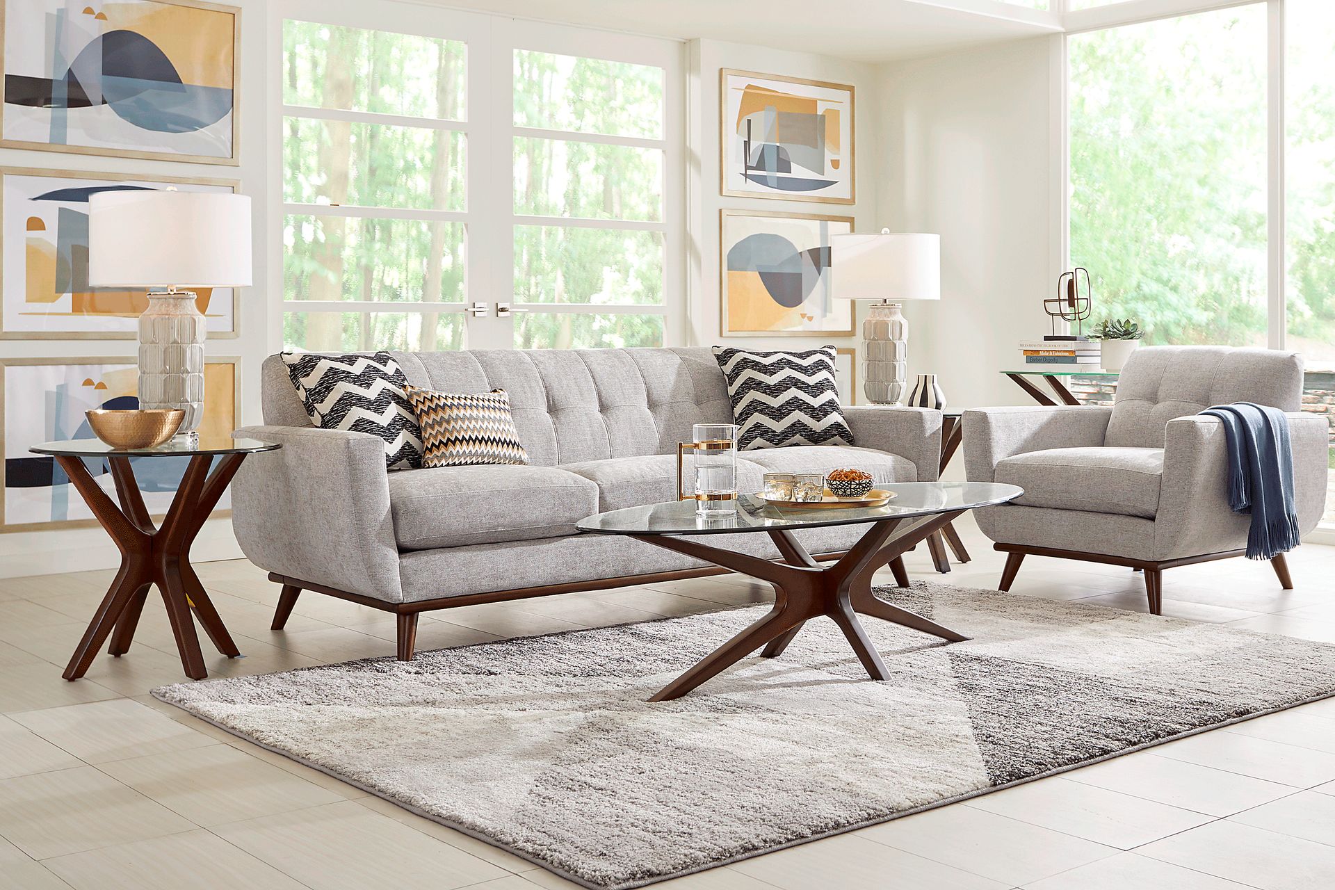 East Side Smoke 7 Pc Living Room - Image 1