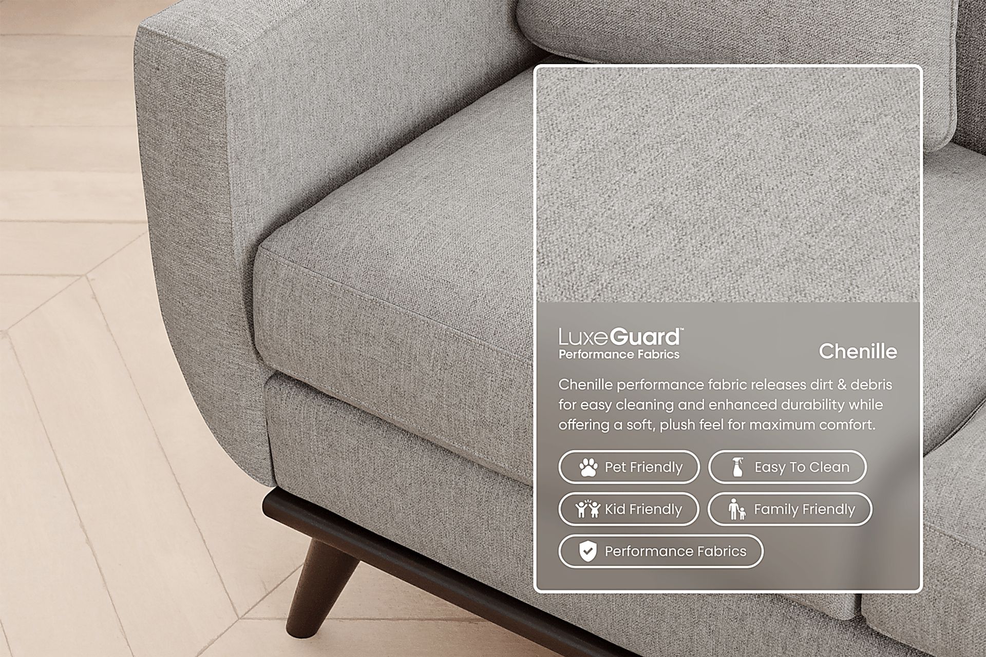 East Side Smoke Apartment Sofa - Image 3