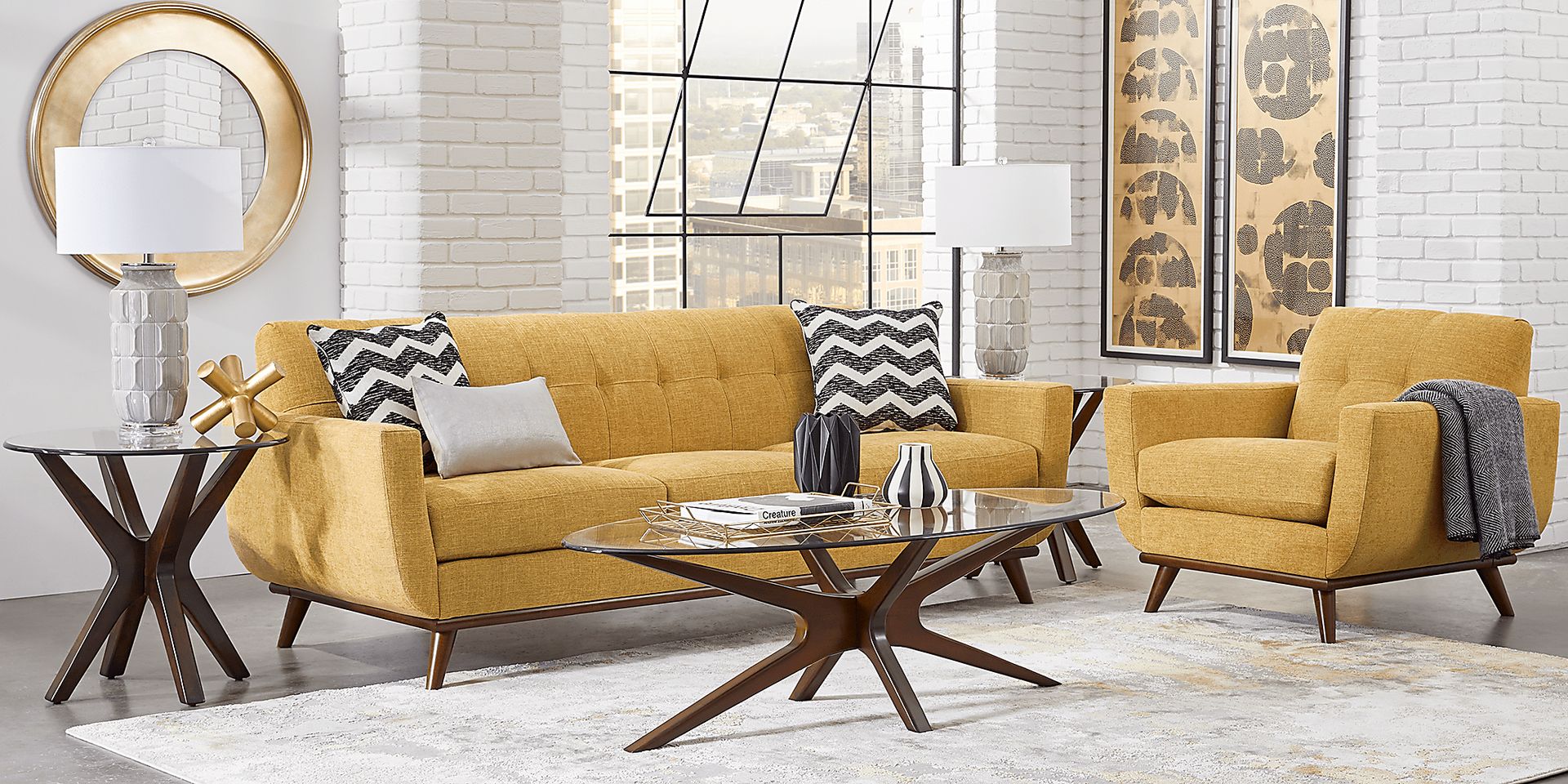 East Side Sunflower 5 Pc Living Room - Image 1