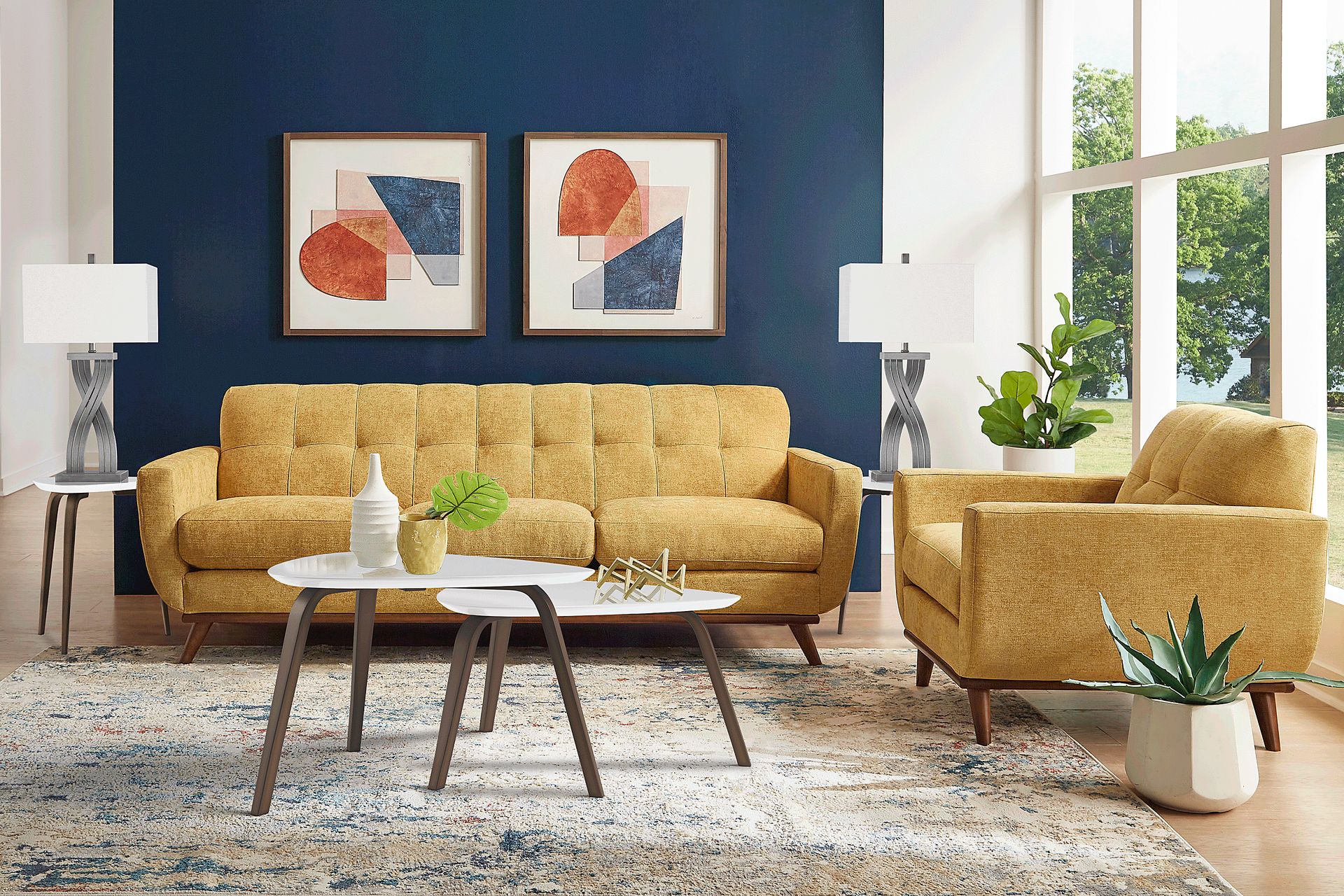 Rooms to go mid century discount