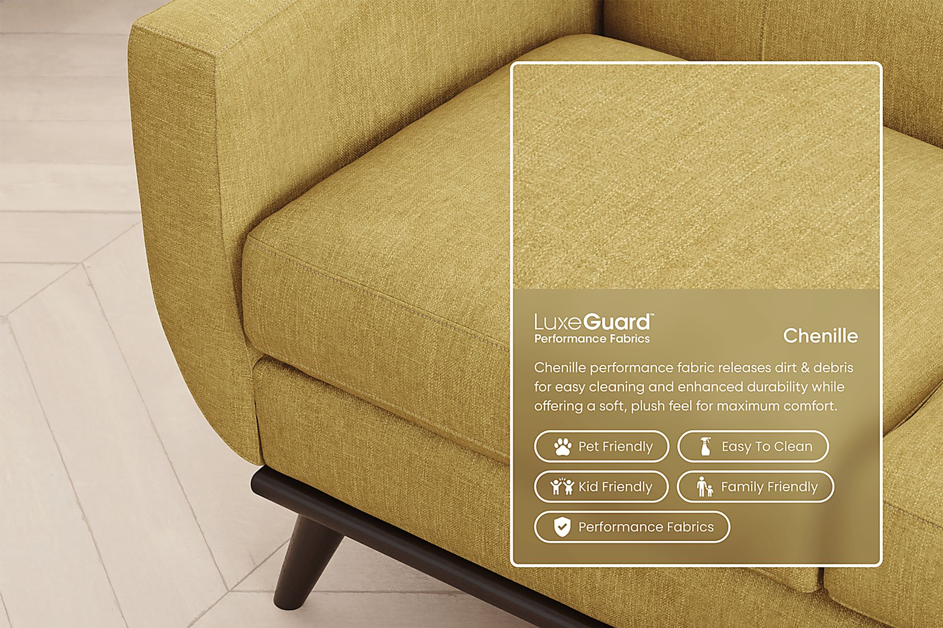 East Side Sunflower Chaise Sofa - Image 3