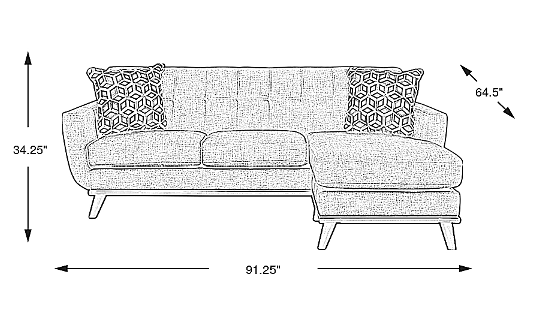 East Side Chaise Sofa