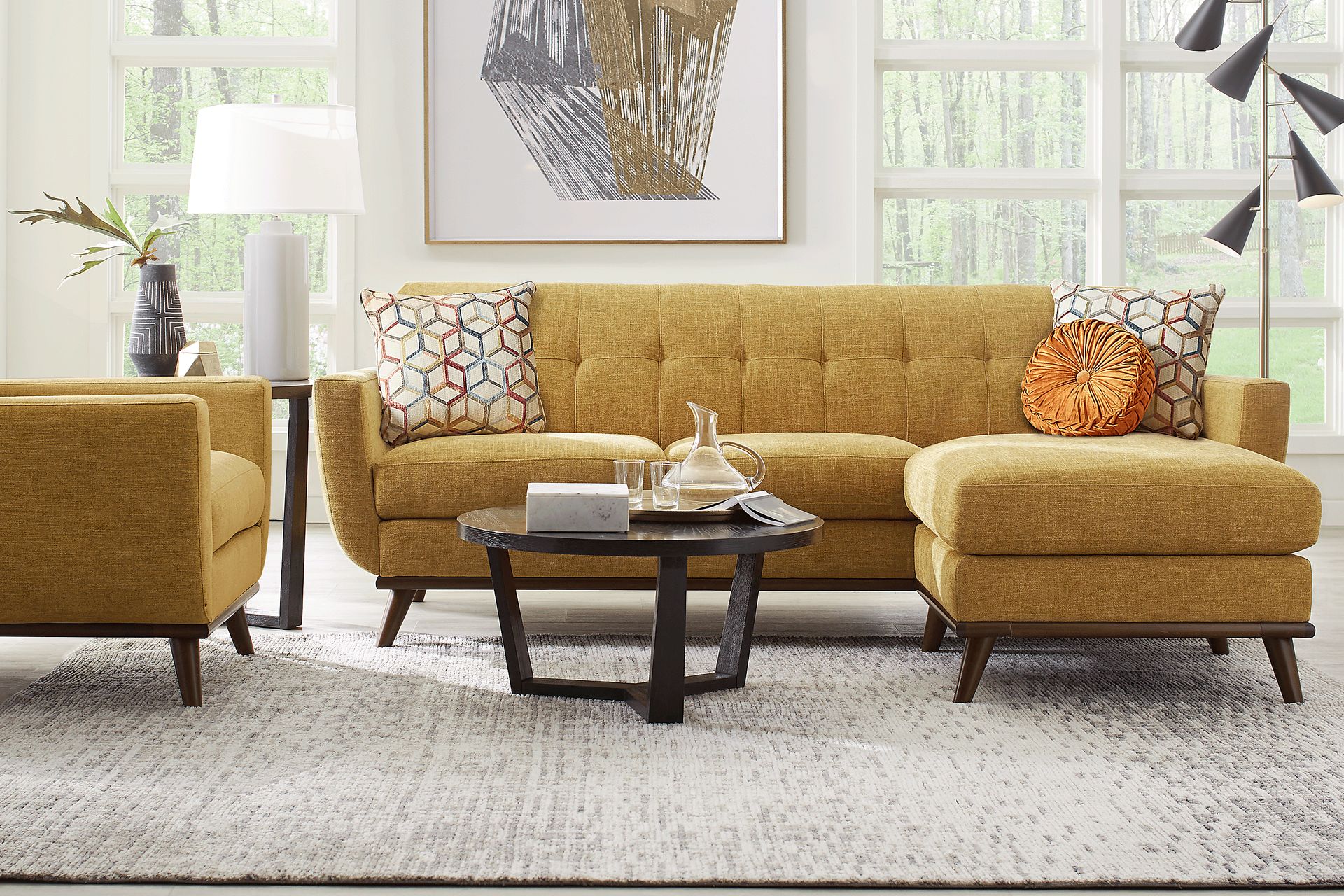 East Side Sunflower Chaise Sofa - Image 2