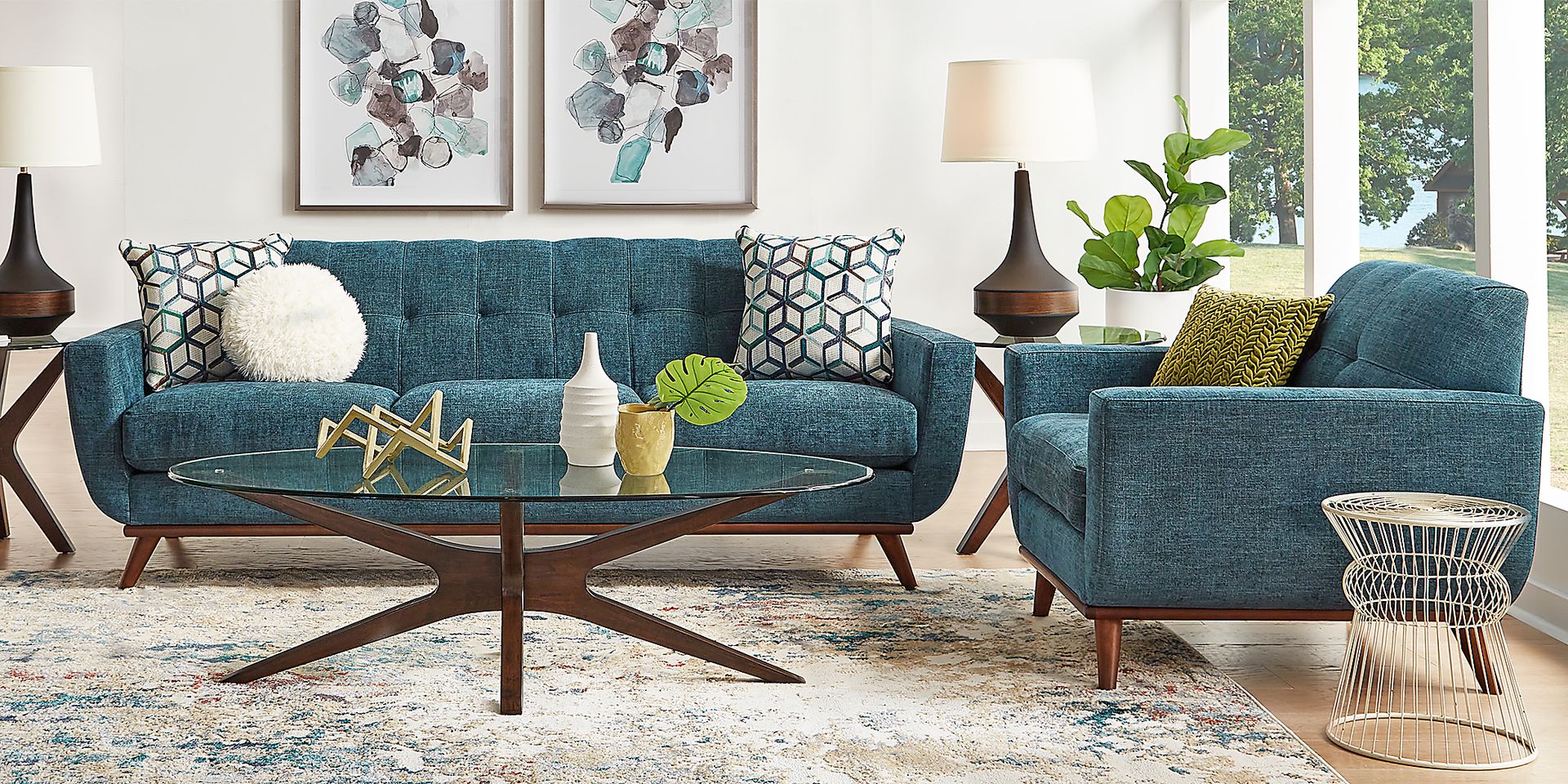 East Side Teal Blue,Green Chenille Fabric Sofa | Rooms to Go East Side Teal Blue,Green Chenille Fabric Sofa | Rooms to Go