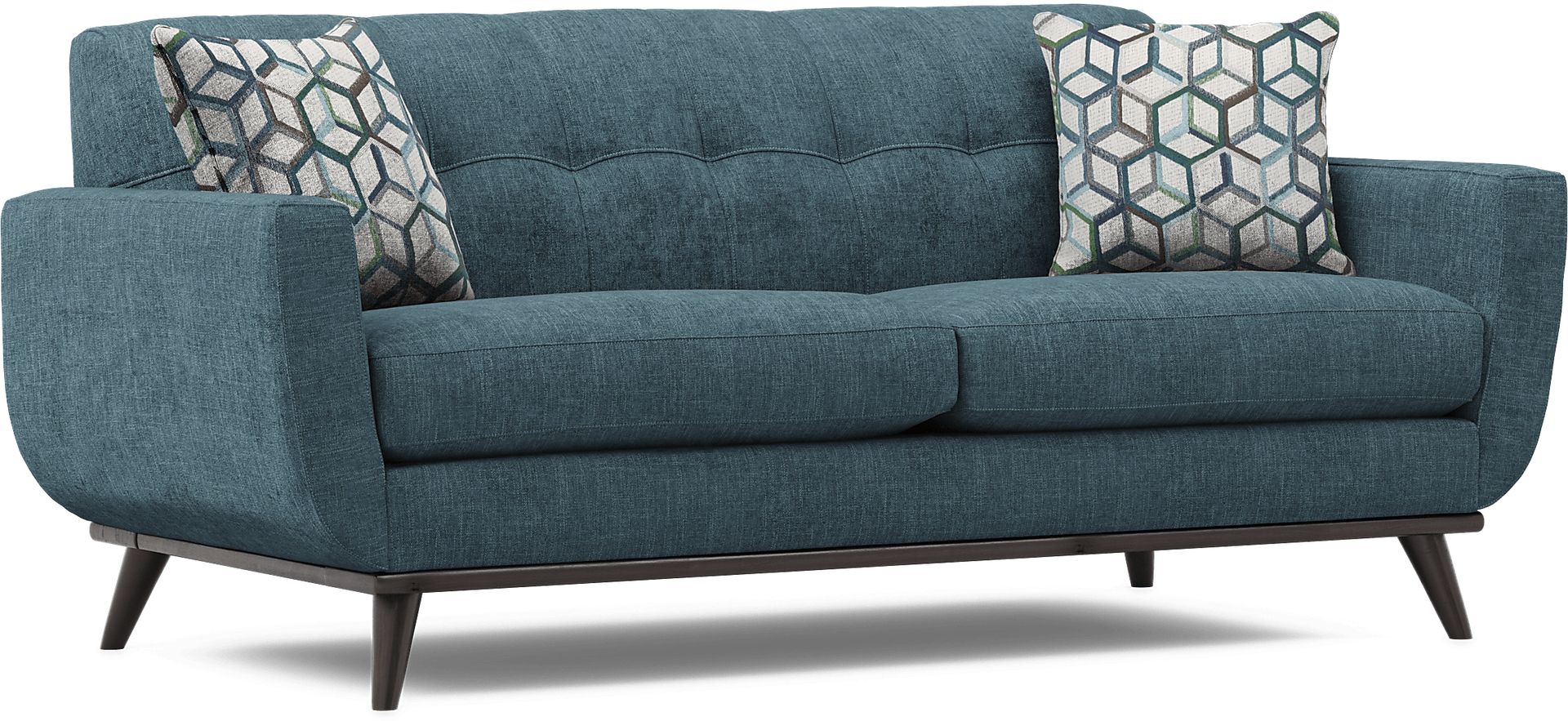 East Side Teal Apartment Sofa - Image 2