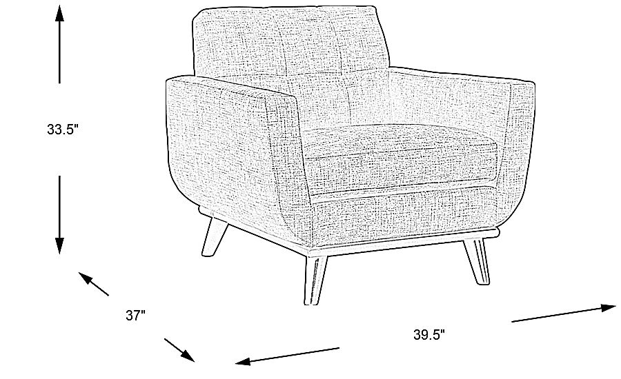 East Side Teal Chair Rooms To Go