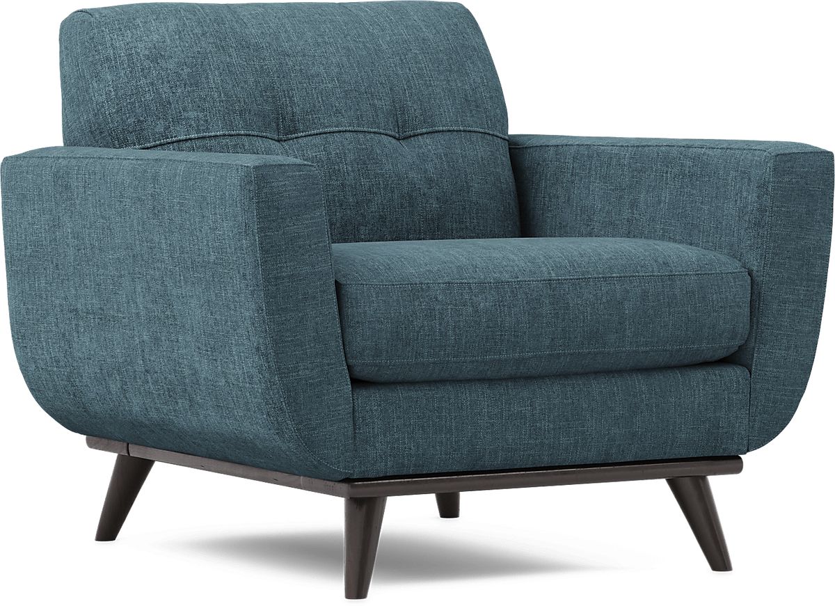 East Side Teal Blue,Green Chenille Fabric Chair - Rooms To Go