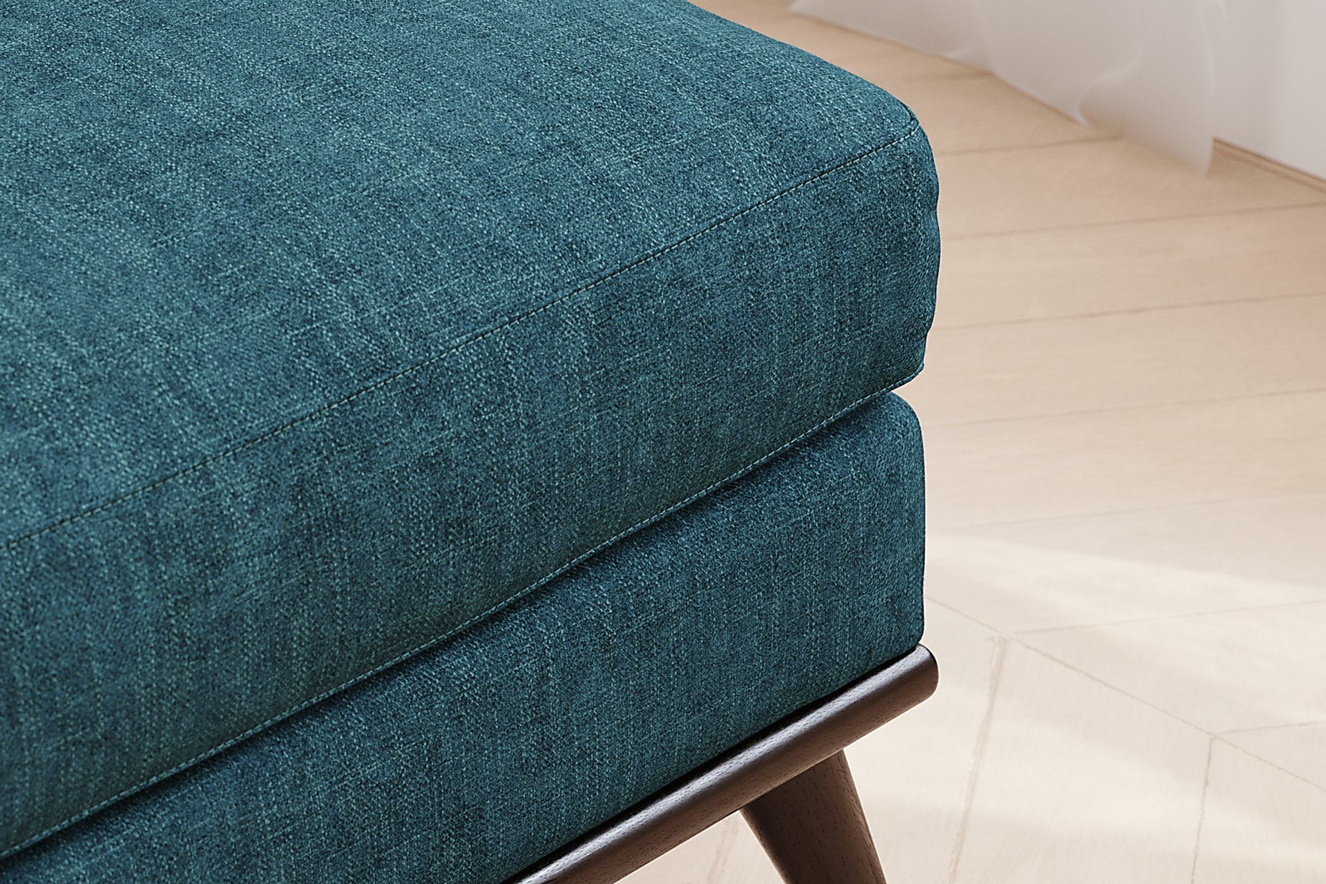East Side Teal Ottoman - Image 4