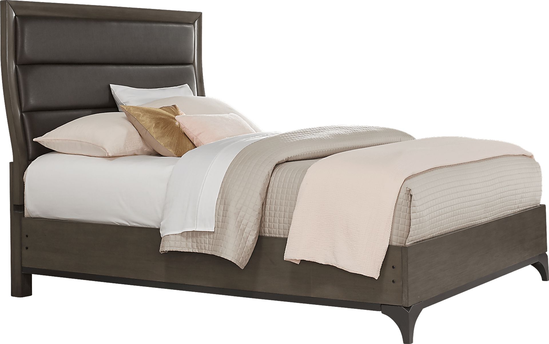 East Tower Gray 3 Pc King Sleigh Bed - Image 1