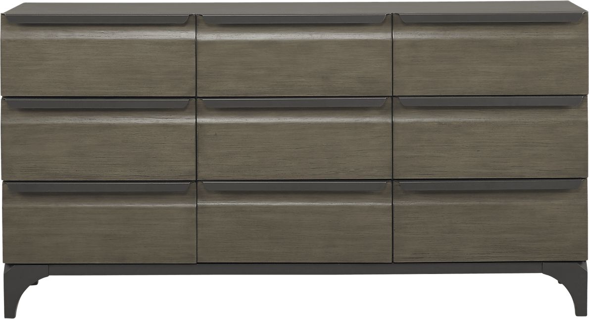 East Tower Gray 9 Pc Queen Panel Wall Bedroom Rooms To Go