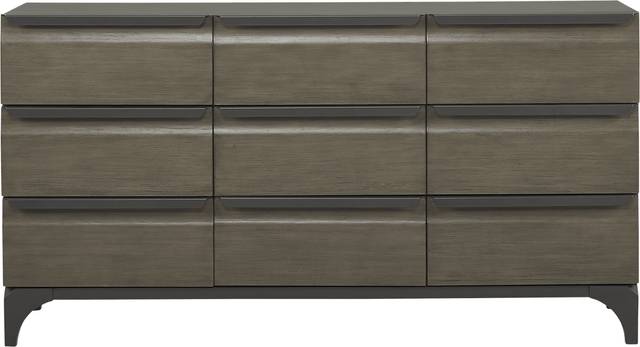 East Tower Gray 9 Pc Queen Panel Wall Bedroom - Thumbnail - Image 5