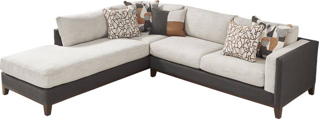 East Village Sandstone Chenille 5 Pc Sectional Living Room - Thumbnail - Image 3