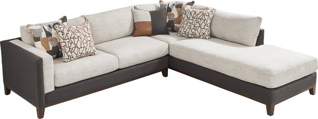 East Village Sandstone Chenille 2 Pc Sectional - Thumbnail - Image 3