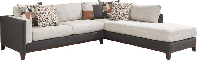 East Village Sandstone Chenille 2 Pc Sectional - Thumbnail - Image 1